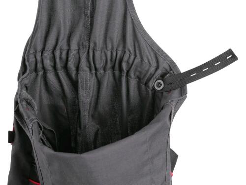 Zahradníky CXS PHOENIX CASPER, dětské, šedé s černými a červenými doplňky, vel. 90